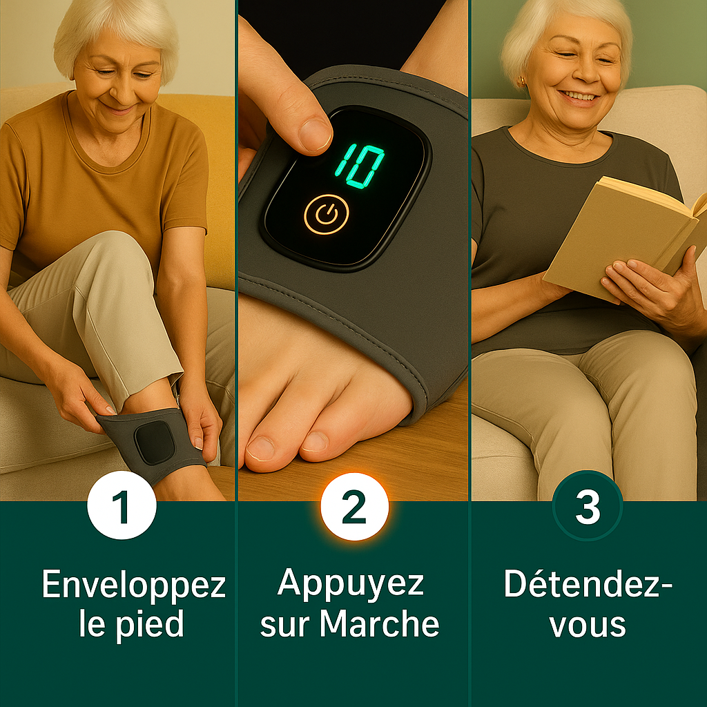 Appareil de massage des pieds 3 en 1 : PodaPied